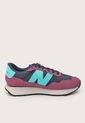 Tenis Lifestyle Borgoña-Turquesa-Navy New Balance 237 de New Balance