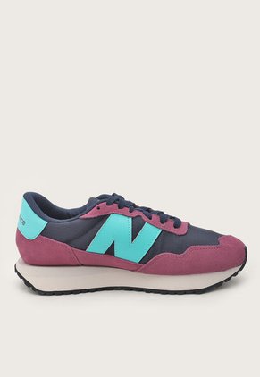 Tenis Lifestyle Borgoña-Turquesa-Navy New Balance 237