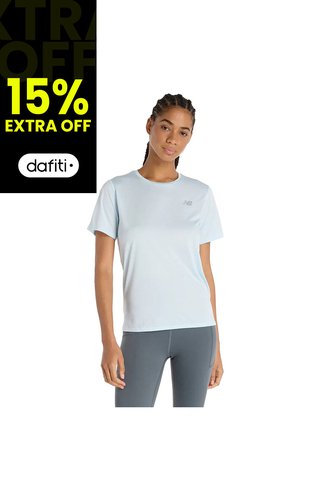 Camisa Deportiva New Balance Originals Essentials Azul Mujer New Balance