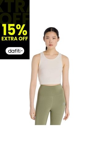 Camisa Deportiva New Balance Originals Micro-Rib Beige Mujer New Balance