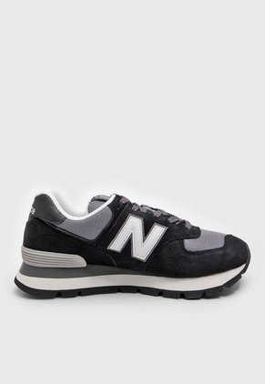 Tenis Lifestyle Negro-Gris-Marfil New Balance 574