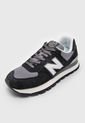 Tenis Lifestyle Negro-Gris-Marfil New Balance 574 de New Balance