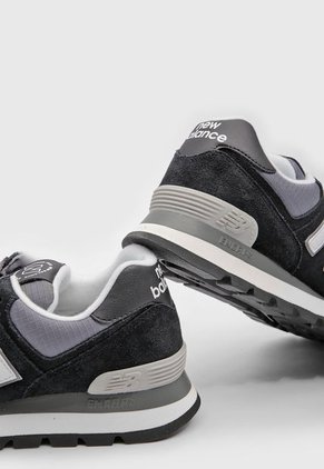Tenis Lifestyle Negro-Gris-Marfil New Balance 574
