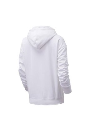 Hoodie New Balance Essentials Para Mujer-Blanco/Negro