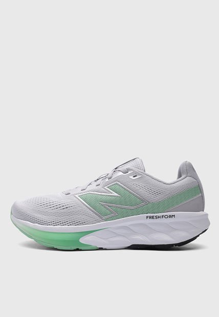 Tenis Running Gris-Blanco-Verde new balance 520