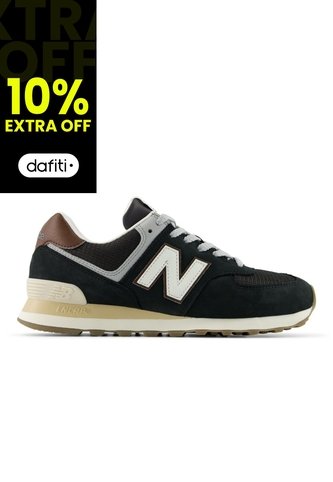 Tenis New Balance 574 Hombre-Negro/Marron New Balance