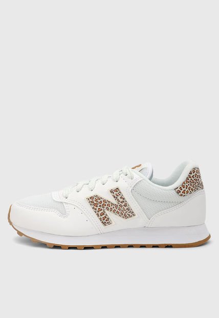 Tenis Lifestyle Blanco-Café New Balance 500