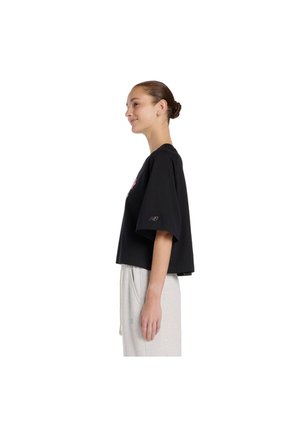 Camisa Deportiva New Balance Originales Graphics Negro Mujer