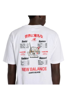 Camisa Deportiva New Balance Original Graphics Blanco Hombre