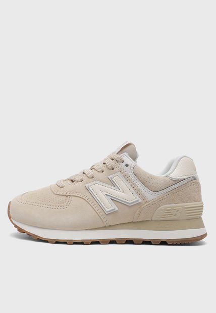 Tenis Lifestyle Beige-Blanco new balance 574