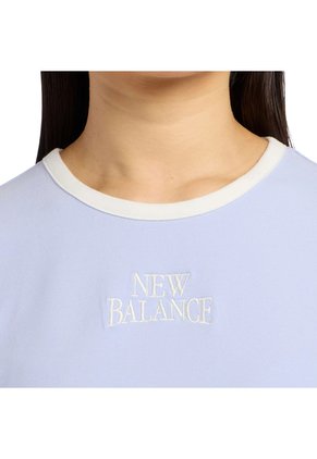 Camisa Deportiva New Balance Originales Trackside Azul Mujer