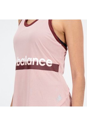 Camisa Deportiva New Balance Original Print Rosa Para Mujer