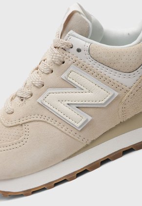 Tenis Lifestyle Beige-Blanco new balance 574