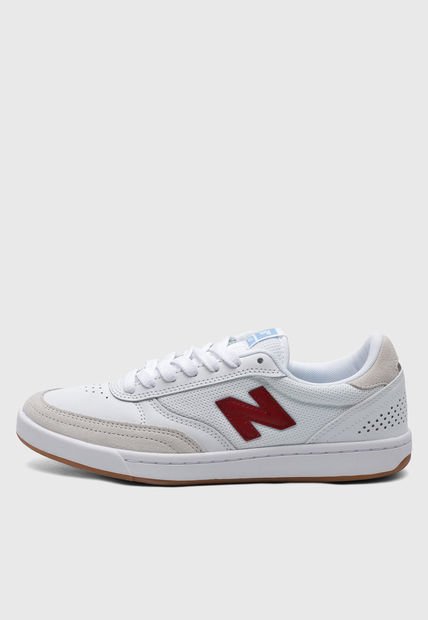 Tenis Lifestyle Blanco-Borgoña-Gris New Balance 440