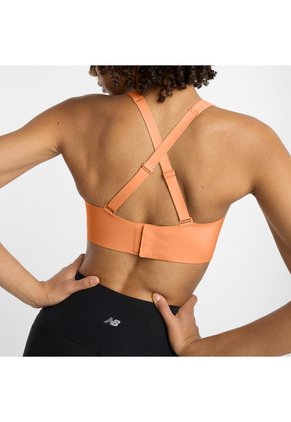 Top Deportivo New Balance Original RC Ess Naranja Para Mujer