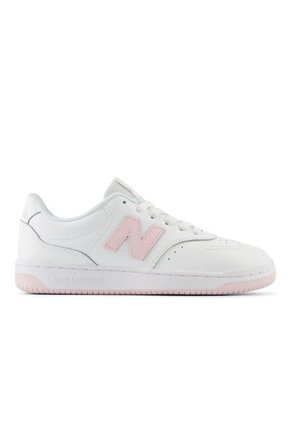 Tenis New Balance Bb80 Mujer-Blanco/Rosa