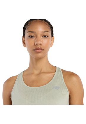 Camisa Deportiva New Balance Athletics Tank Verde Para Mujer