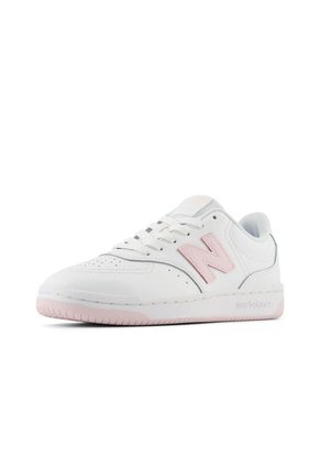 Tenis New Balance Bb80 Mujer-Blanco/Rosa