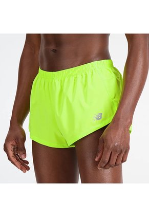 Pantaloneta New Balance Accelerate 3 Split Verde Para Hombre
