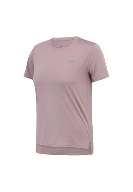 Camisa Deportiva New Balance Originals Essentials Lila Mujer