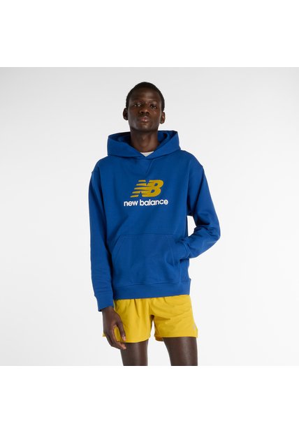 Hoodies New Balance Athletics French Terry Logo Azul Hombres