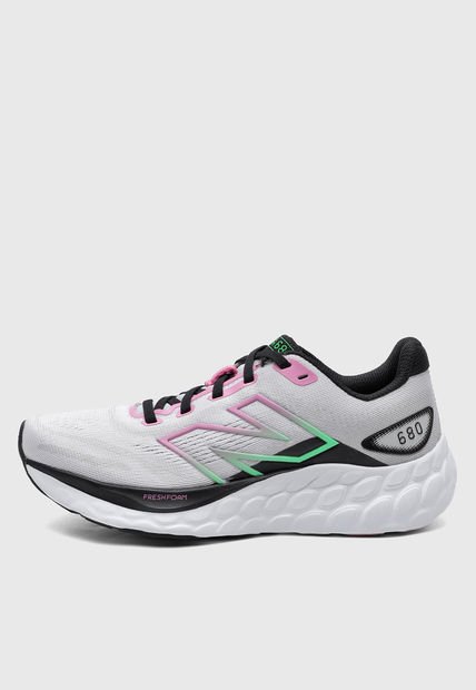 Tenis Running Gris Claro-Rosa-Negro New Balance Fresh Foam 680 v8