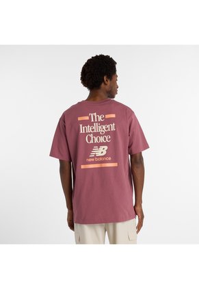 Camiseta New Balance Athletic Intelligent Choice Rojo Hombre