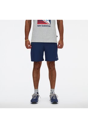 Pantaloneta New Balance Original Essentials Azul Para Hombre