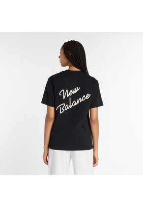 Camisa Deportiva New Balance AthleticScript Negro Para Mujer
