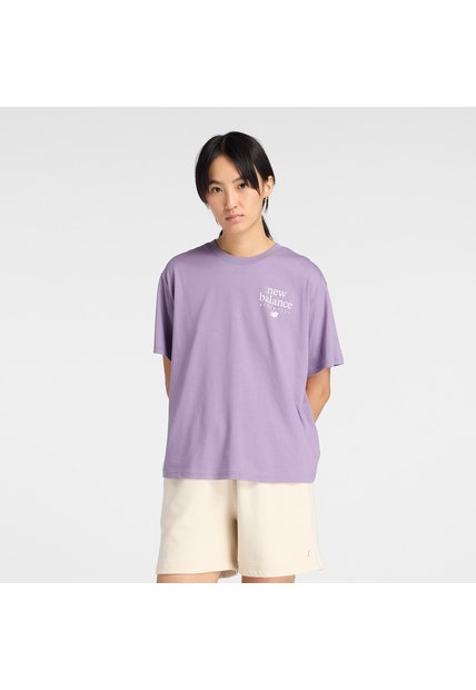 Camisa Deportiva New Balance LC Athletics Violeta Para Mujer