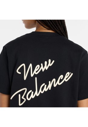 Camisa Deportiva New Balance AthleticScript Negro Para Mujer
