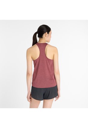 Camisas Deportivas New Balance Athletic Tank Rojo Para Mujer
