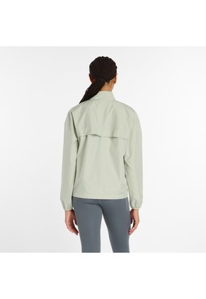 Chaqueta New Balance Originales Sport Essentials Verde Mujer