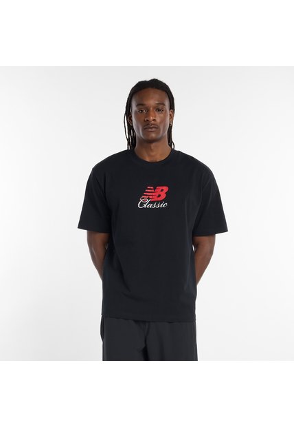 Camisa Deportiva New Balance Hoop Classic Graph Negro Hombre