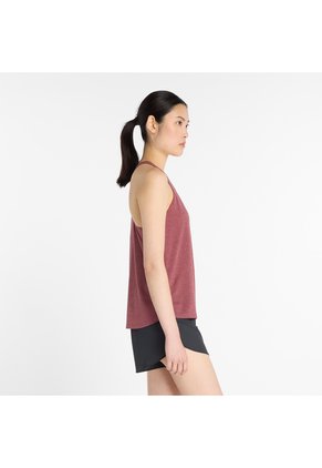 Camisas Deportivas New Balance Athletic Tank Rojo Para Mujer