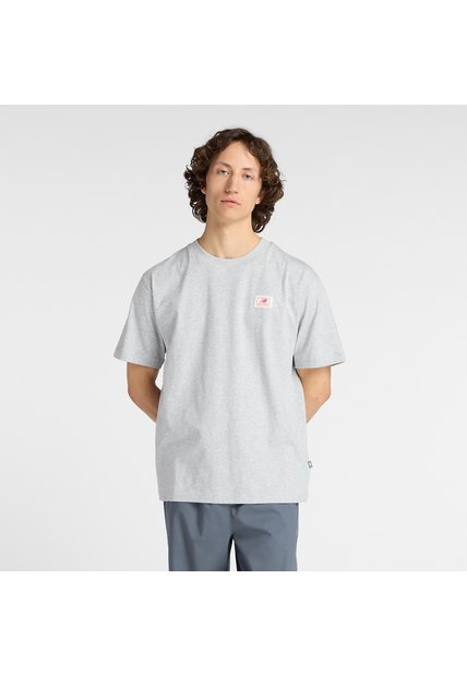 Camisa Deportiva New Balance Original WovenLabel Gris Hombre