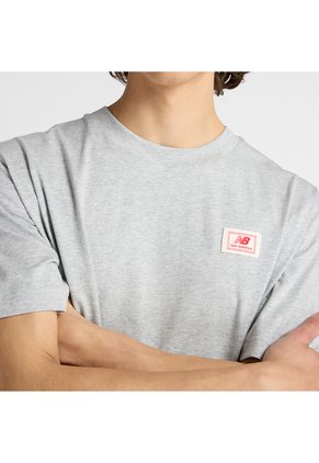 Camisa Deportiva New Balance Original WovenLabel Gris Hombre