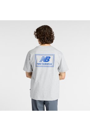 Camisa Deportiva New Balance Original WovenLabel Gris Hombre
