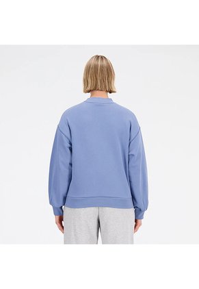 Busos Deportivos New Balance Ess French TerryCrew Azul Mujer
