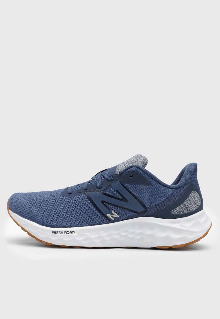 New balance azul con cafe best sale