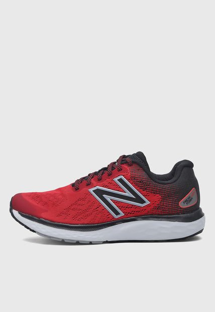 Tenis Running Rojo-Negro-Blanco new balance Fresh Foam 680 v7