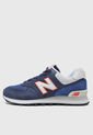 Tenis Lifestyle Azul-Blanco-Naranja new balance 574 de New Balance