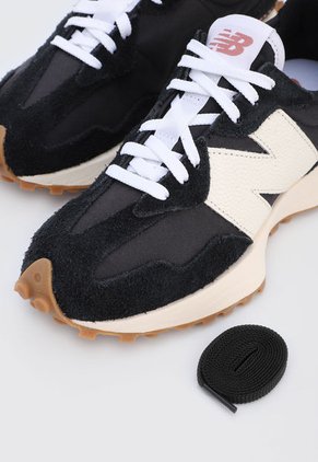 Tenis Lifestyle Negro-Marfil-Café New Balance 327