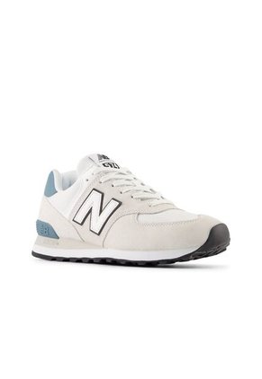 Tenis New Balance 574 Hombre-Blanco