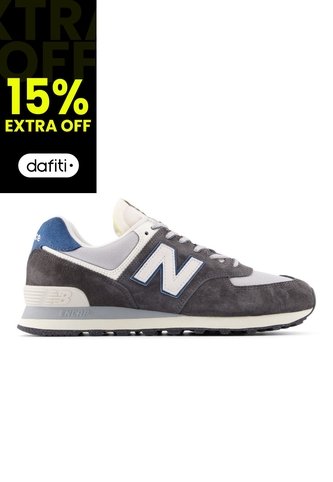 Tenis New Balance 574 Hombre-Negro/Blanco New Balance