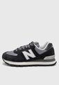 Tenis Lifestyle Negro-Gris-Marfil New Balance 574 de New Balance