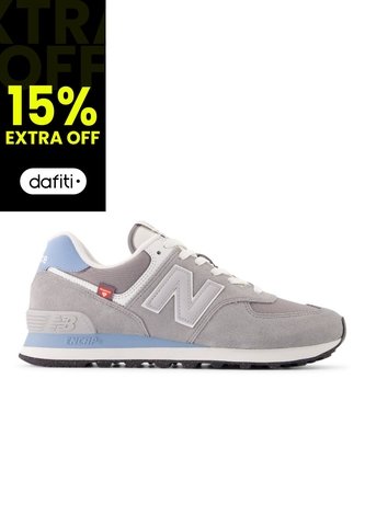 Tenis New Balance 574 Hombre-Gris/Azul New Balance
