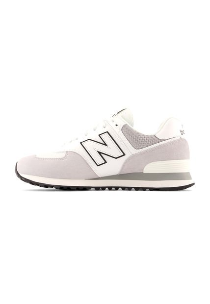 Tenis Clásicos New Balance 574 Para Hombre Blanco Casual