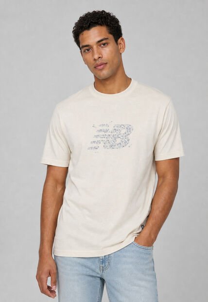 Camiseta new balance Athletics Runners Pin Beige