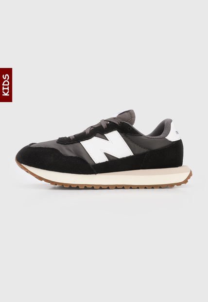 Tenis Lifestyle Negro-Blanco-Beige New Balance 237